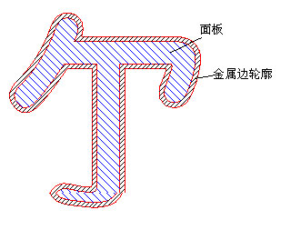 金屬發(fā)光字示意圖